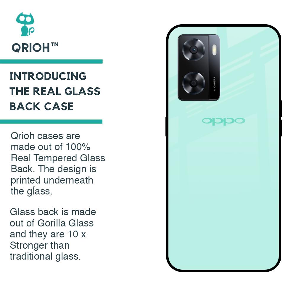 Teal Glass Case for OPPO A77s