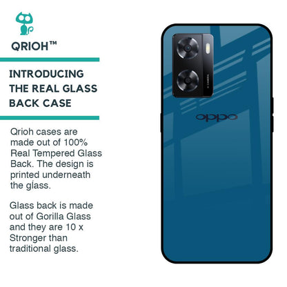 Cobalt Blue Glass Case for OPPO A77s