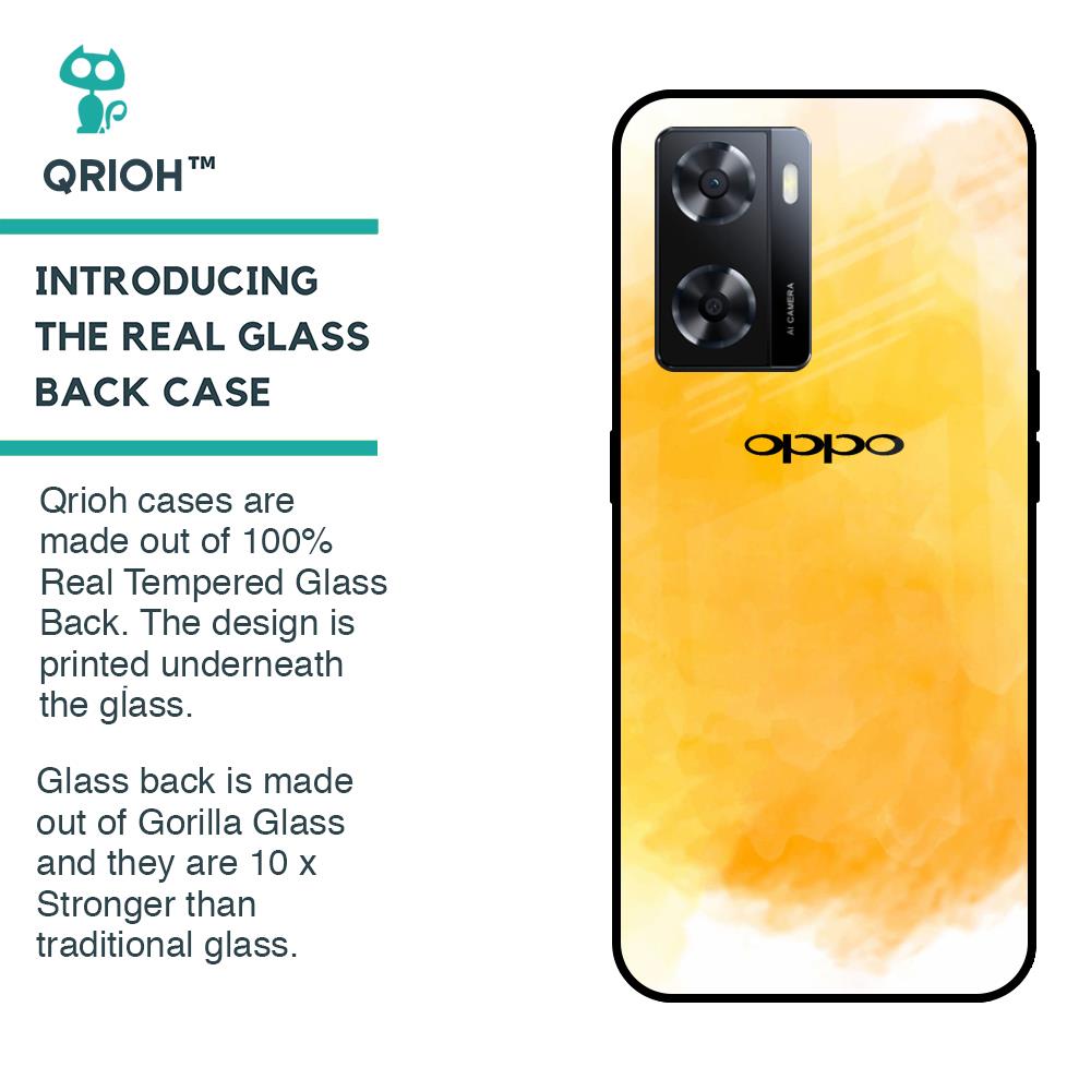 Rustic Orange Glass Case for OPPO A77s