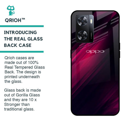 Razor Black Glass Case for OPPO A77s