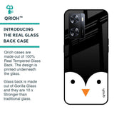 Cute Penguin Glass Case for OPPO A77s
