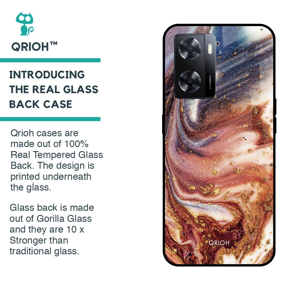 Exceptional Texture Glass Case for OPPO A77s