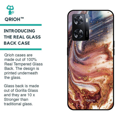 Exceptional Texture Glass Case for OPPO A77s