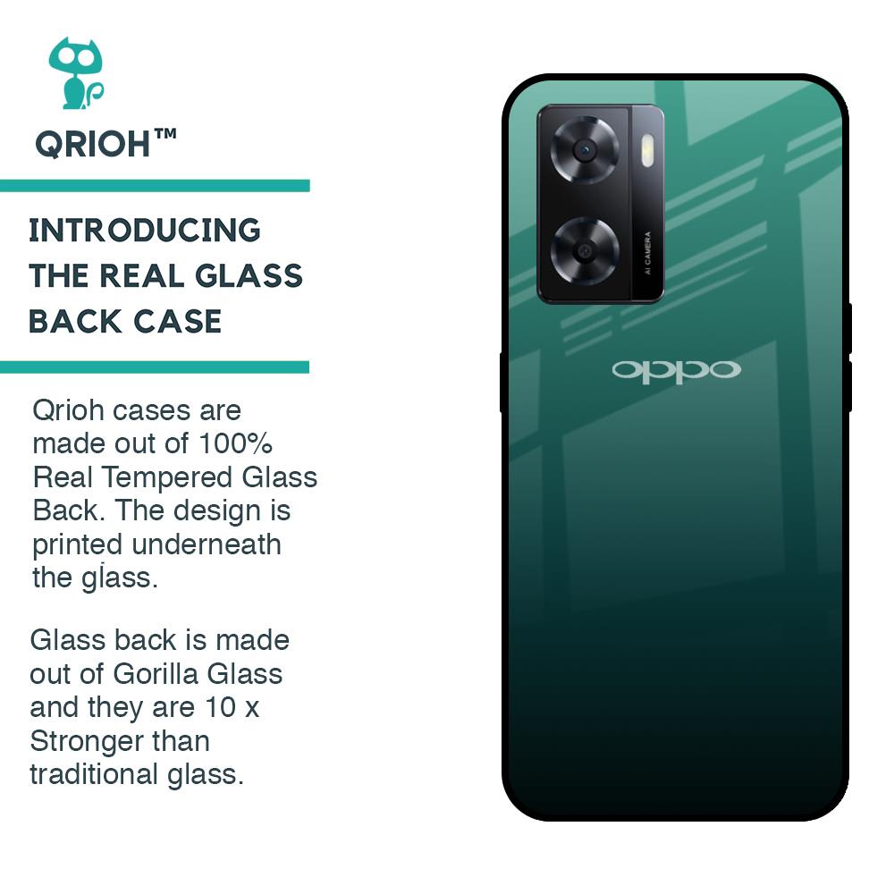 Palm Green Glass Case For OPPO A77s