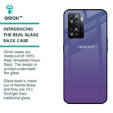 Indigo Pastel Glass Case For OPPO A77s