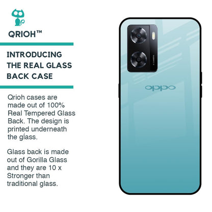 Arctic Blue Glass Case For OPPO A77s