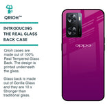 Magenta Gradient Glass Case For OPPO A77s