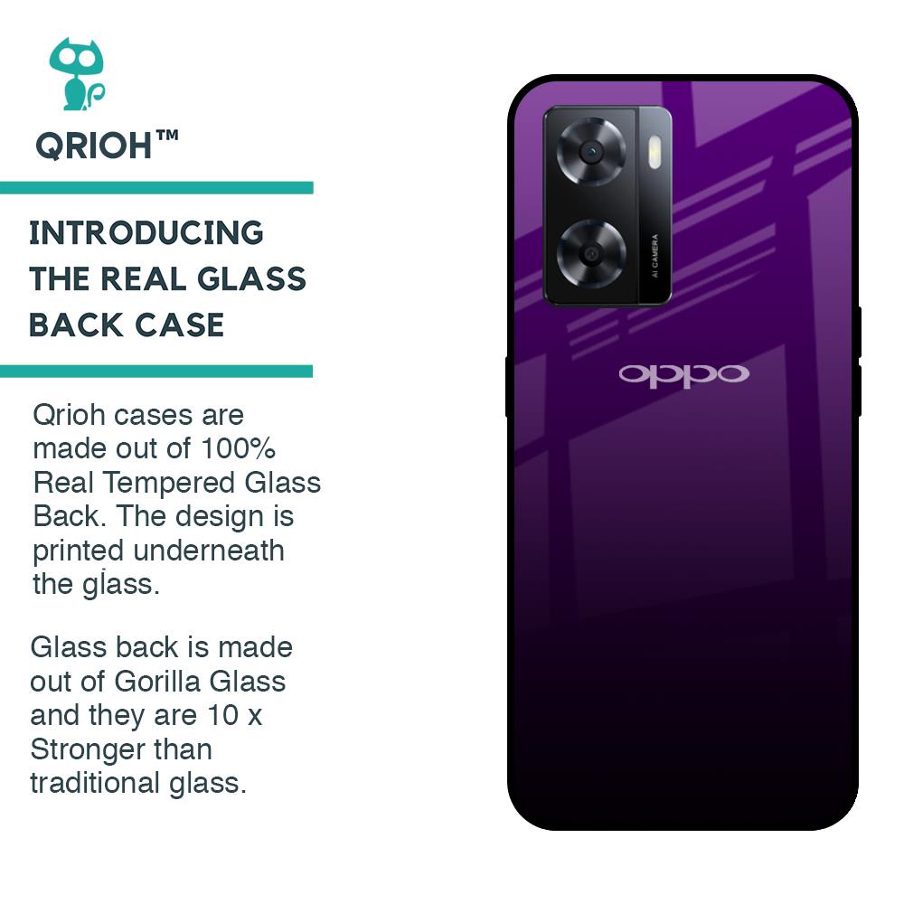 Harbor Royal Blue Glass Case For OPPO A77s
