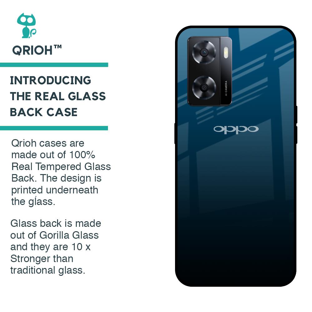 Sailor Blue Glass Case For OPPO A77s