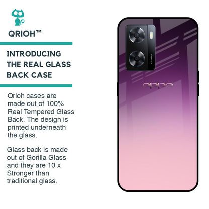 Purple Gradient Glass case for OPPO A77s