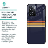Tricolor Stripes Glass Case For OPPO A77s