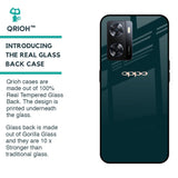 Hunter Green Glass Case For OPPO A77s