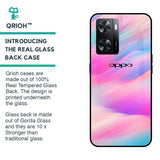 Colorful Waves Glass case for OPPO A77s