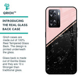 Marble Texture Pink Glass Case For OPPO A77s