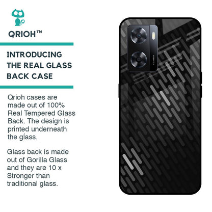 Dark Abstract Pattern Glass Case For OPPO A77s