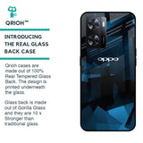 Polygonal Blue Box Glass Case For OPPO A77s
