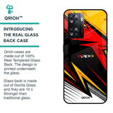 Race Jersey Pattern Glass Case For OPPO A77s