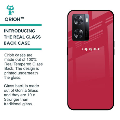 Solo Maroon Glass case for OPPO A77s