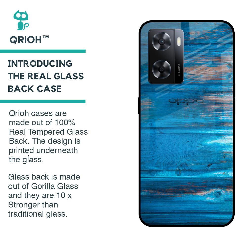 Patina Finish Glass case for OPPO A77s