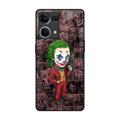 Joker Cartoon Oppo F21s Pro Glass Back Cover Online