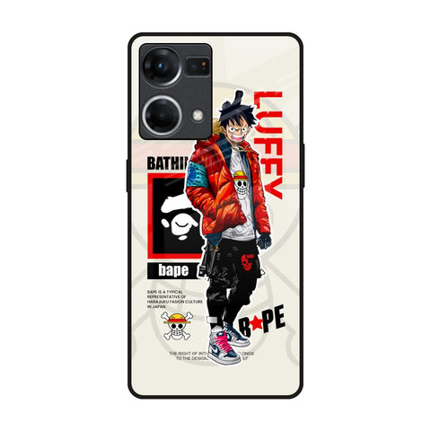 Bape Luffy Oppo F21s Pro Glass Back Cover Online