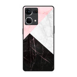 Marble Collage Art Oppo F21s Pro Glass Back Cover Online