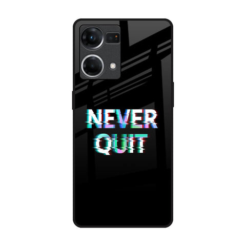 Never Quit Oppo F21s Pro Glass Back Cover Online