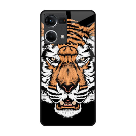 Angry Tiger Oppo F21s Pro Glass Back Cover Online