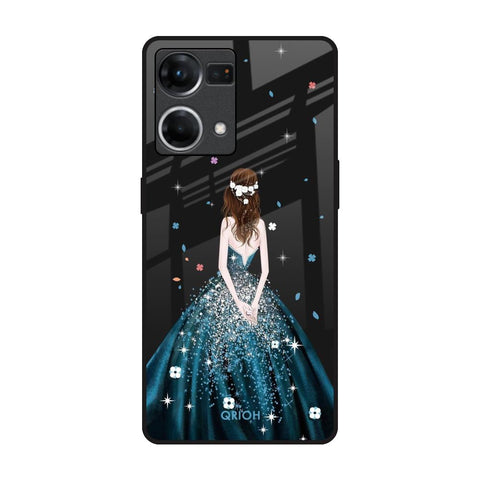 Queen Of Fashion Oppo F21s Pro Glass Back Cover Online
