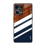 Bold Stripes Oppo F21s Pro Glass Back Cover Online