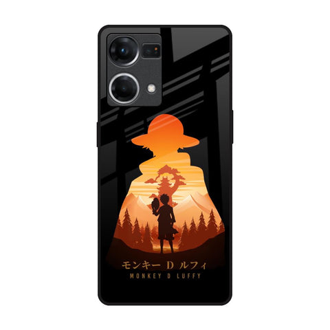 Luffy One Piece Oppo F21s Pro Glass Back Cover Online