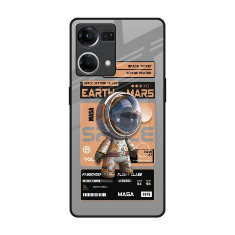 Space Ticket Oppo F21s Pro Glass Back Cover Online