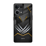 Black Warrior Oppo F21s Pro Glass Back Cover Online