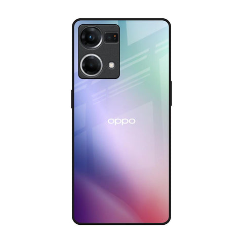 Abstract Holographic Oppo F21s Pro Glass Back Cover Online