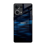 Blue Rough Abstract Oppo F21s Pro Glass Back Cover Online