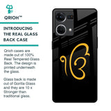 Luxury Fashion Initial Glass Case for Oppo F21s Pro