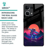 Retro Astronaut Glass Case for Oppo F21s Pro