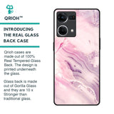 Diamond Pink Gradient Glass Case For Oppo F21s Pro