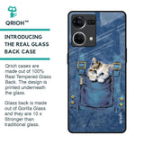 Kitty In Pocket Glass Case For Oppo F21s Pro