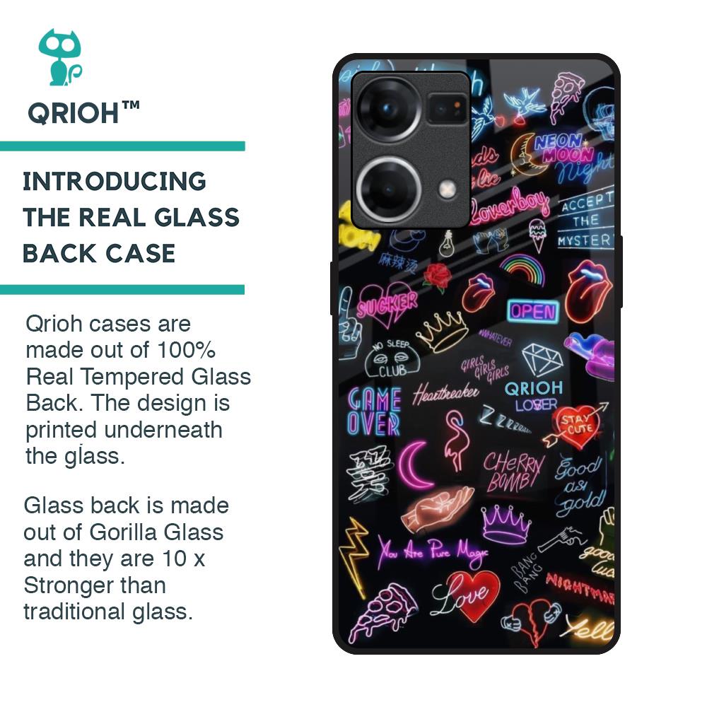 Accept The Mystery Glass Case for Oppo F21s Pro