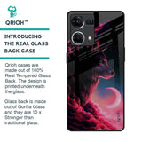 Moon Wolf Glass Case for Oppo F21s Pro