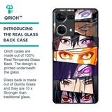 Anime Eyes Glass Case for Oppo F21s Pro