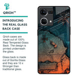 Geographical Map Glass Case for Oppo F21s Pro