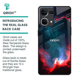 Brush Art Glass Case For Oppo F21s Pro