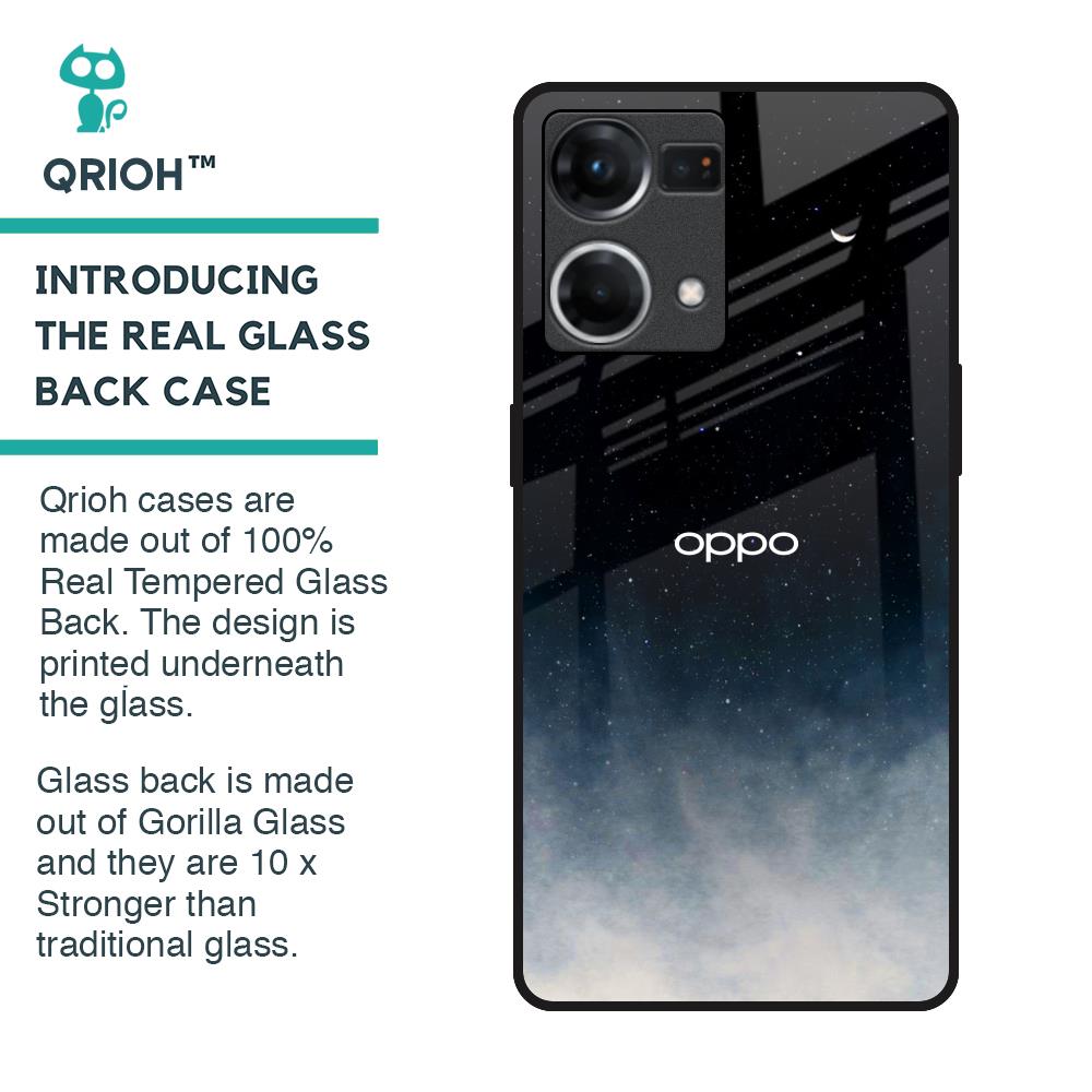 Aesthetic Sky Glass Case for Oppo F21s Pro