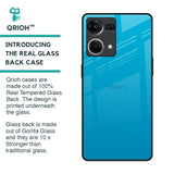 Blue Aqua Glass Case for Oppo F21s Pro
