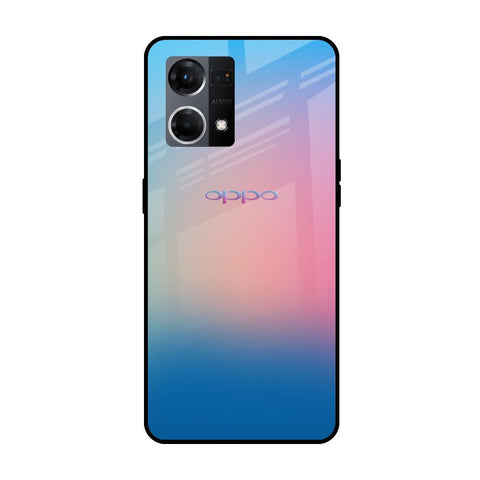 Blue & Pink Ombre Oppo F21s Pro Glass Cases & Covers Online