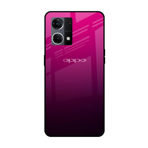 Purple Ombre Pattern Oppo F21s Pro Glass Cases & Covers Online