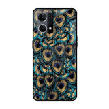 Peacock Feathers Oppo F21s Pro Glass Cases & Covers Online
