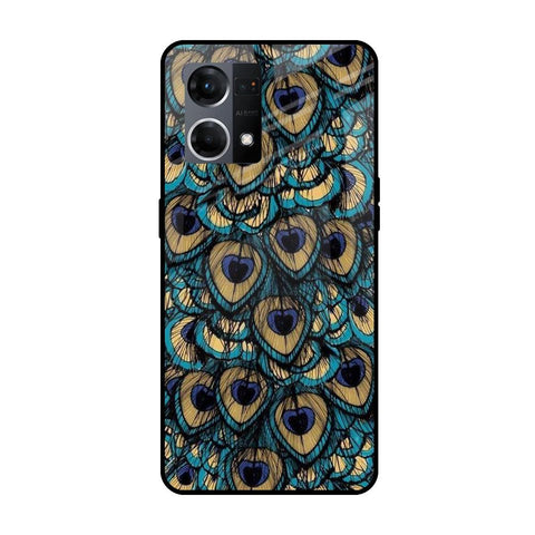 Peacock Feathers Oppo F21s Pro Glass Cases & Covers Online